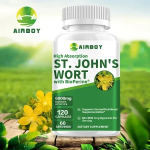 St. John's Wort Supplement with Bioperine - 120 Capsules