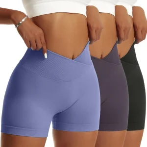 Women's 3-Piece Breathable Running & Hip Biker Shorts